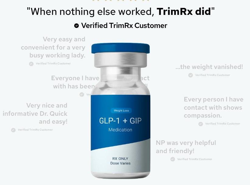 Verified TrimRX GLP-1 customer reviews
